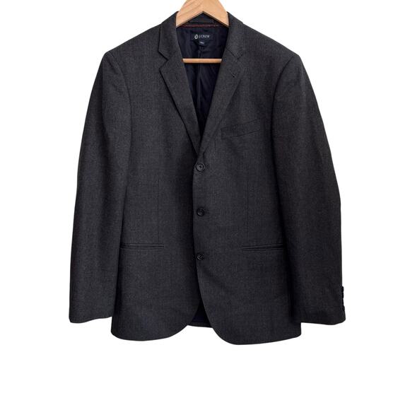 J.Crew Ludlow Men’s 40R Grey 100% Italian Wool Blazer – Modern Fit 3 Button - Picture 12 of 12